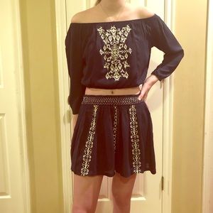 Super cute cropped top and skirt